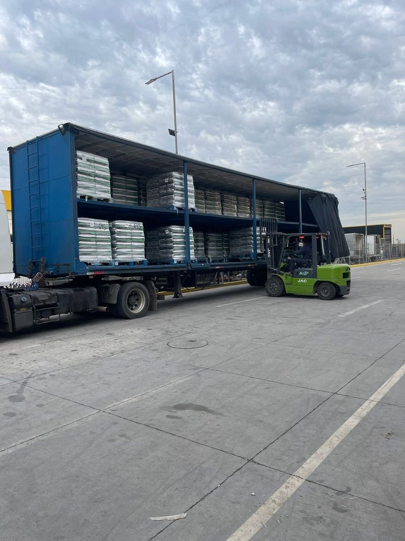Rampla cargada lista para despacho en ESA Group
